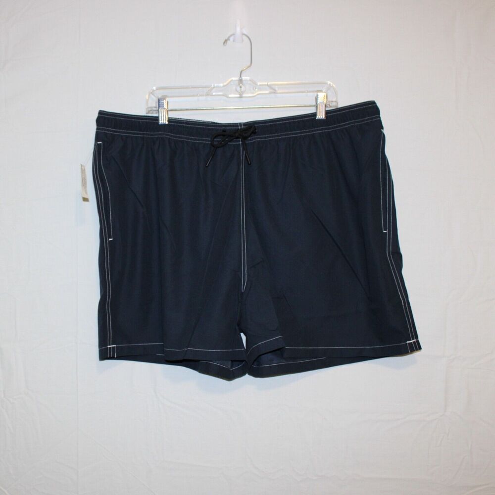 28 Palms Swim Trunks Shorts Men's 2XL Big Dark Blue 3 Pockets Beach Water NWT